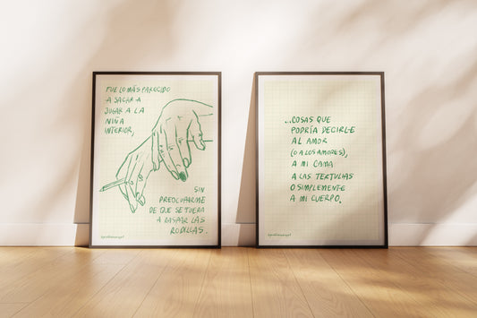 Print Me sostuviste - niña interior