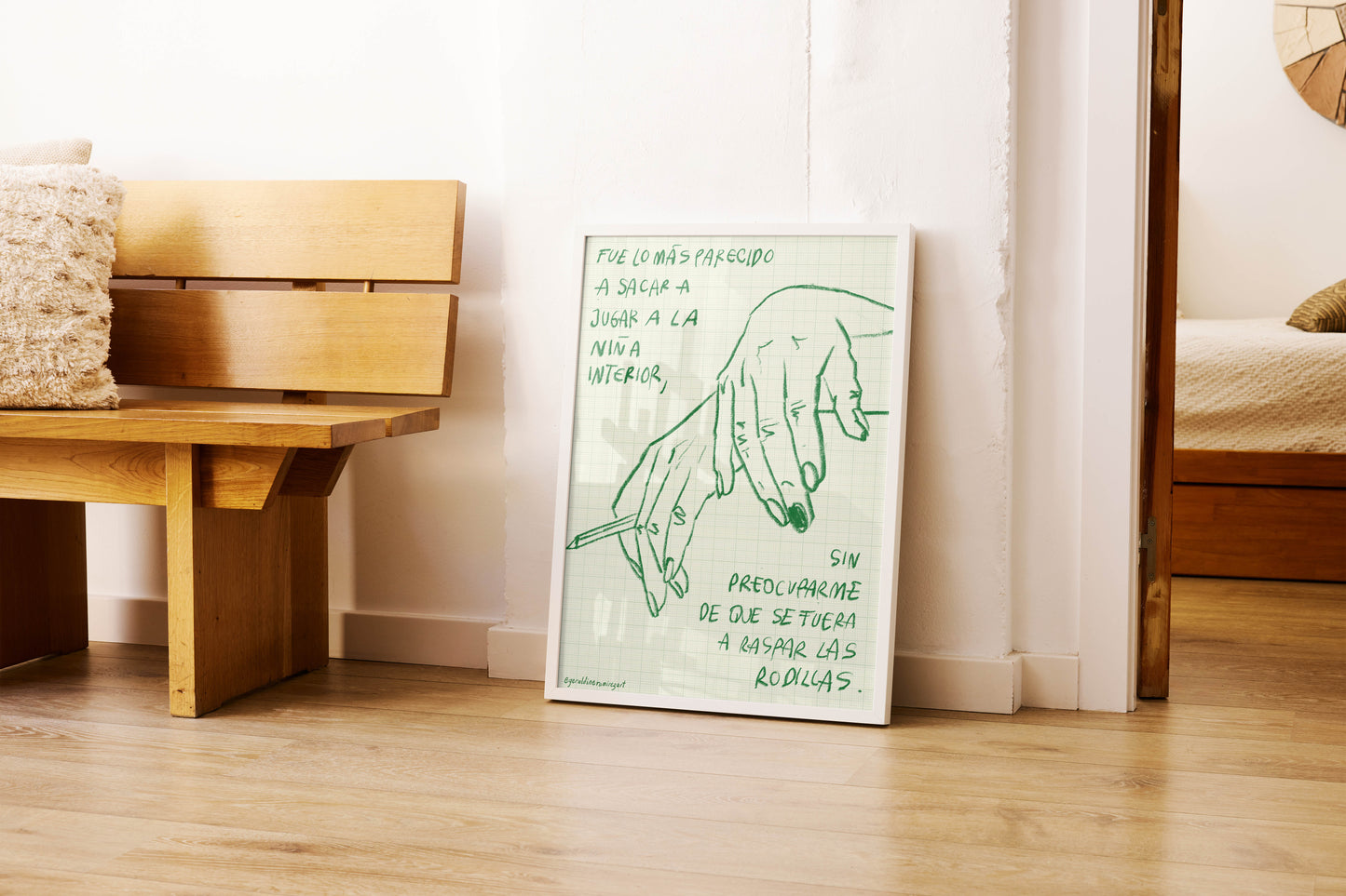 Print Me sostuviste - niña interior