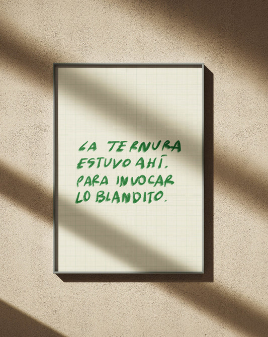 Print ternura - para invocar lo blandito